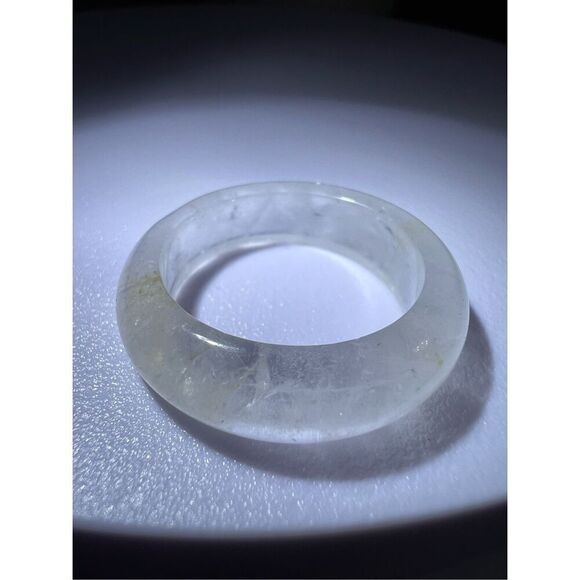 Quartz with Golden Healer Flecks Ring Size 7.5 - Picture 3 of 11